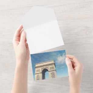 Invitación Todo En Uno Arco de Triunfo París