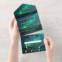 Aurora Starry Night Stars Sky Boda Todo En Uno I