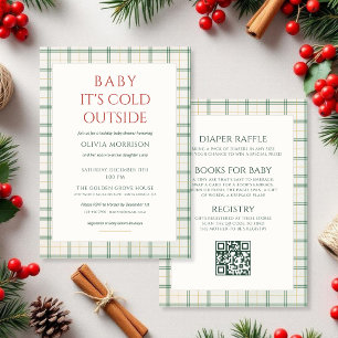 Invitación Todo en uno Baby hace frío afuera Baby Shower