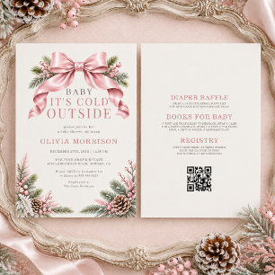 Invitación Todo en uno Baby hace frío afuera Fiesta de bebé r