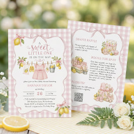 Invitación Todo en Uno Baby Shower de Limón