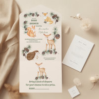 Baby Shower Forest Friends & Woodland Greenery