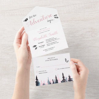 Invitación Todo En Uno Bebé Chica de aventuras rusas