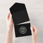 Invitación Todo En Uno beso hershey®'s personalizado, único, elegante y m<br><div class="desc">Este diseño es accesible para todos. Siéntase libre de personalizar el logotipo,  las imágenes,  el texto y los colores según sus preferencias. Muchas gracias.</div>