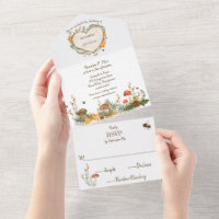 Boda acogedor del corazón de madera de Woodland Co