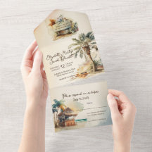 Boda acuática en la playa