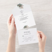 Boda de acuarela de invierno