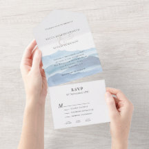 Boda de color azul moderno