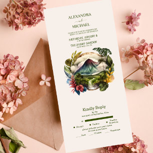 Invitación Todo En Uno Boda de destino todo incluido en Costa Rica con ac