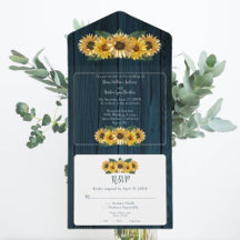 Boda de girasol azul ruso