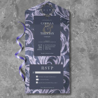 Boda de la cena de la antigüedad gótica morada
