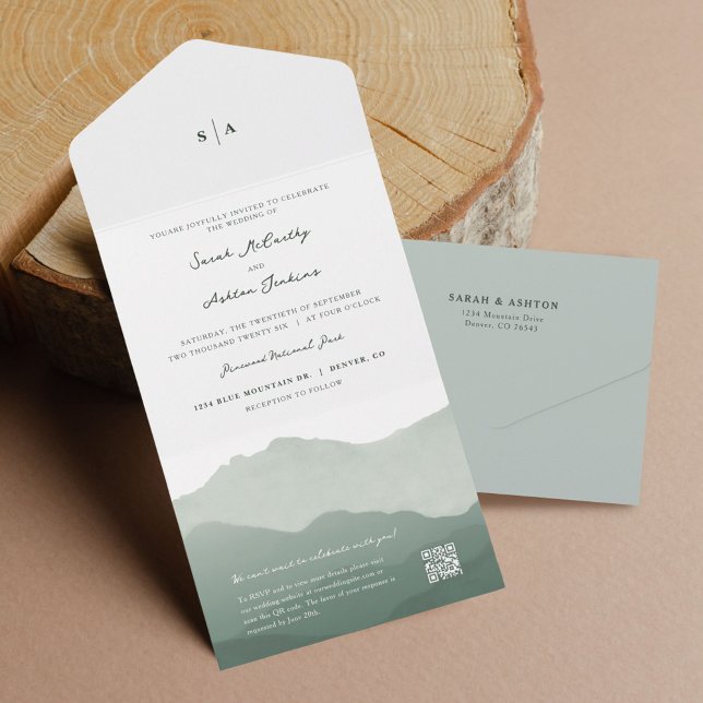 Invitación Todo En Uno Boda de la Cordillera (Subido por el creador)