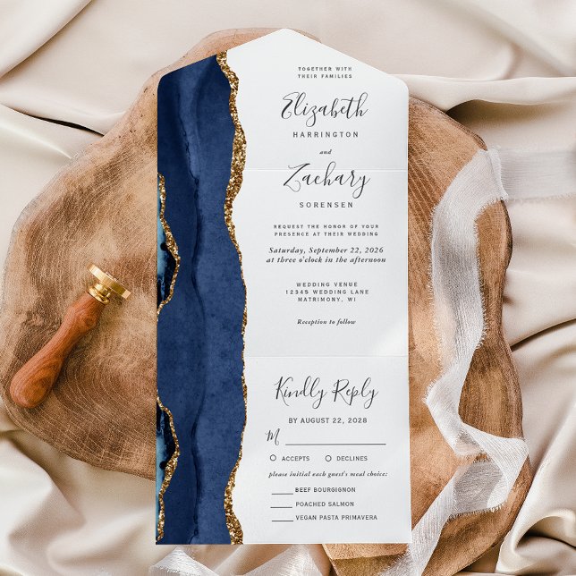 Invitación Todo En Uno Boda de la selección de comida para la selección d (Subido por el creador)