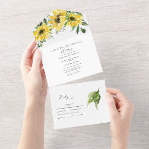 Invitación Todo En Uno Boda de los padres de familia de las novias de Euc
