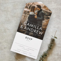 Boda elegante y moderna con RSVP