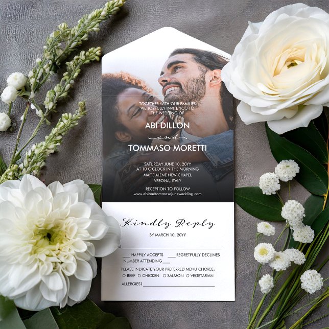 Invitación Todo En Uno Boda fotográfico Beaming Delight (Subido por el creador)