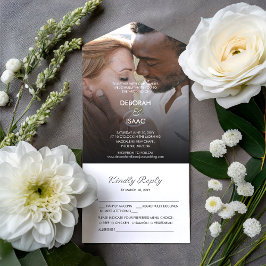 Invitación Todo En Uno Boda fotográfico de Ardent Romance