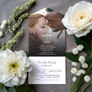 Invitación Todo En Uno Boda fotográfico de Ardent Romance