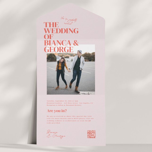 Invitación Todo En Uno Boda fotográfico de Belmont (Subido por el creador)
