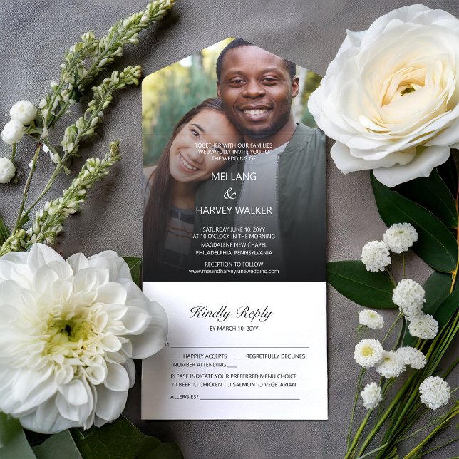 Invitación Todo En Uno Boda fotográfico de Cute Casual (Subido por el creador)