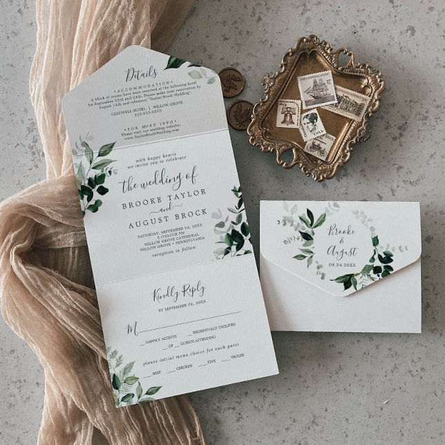 Invitación Todo En Uno Boda fotográfico de Emerald Greenereny, todo en un (Subido por el creador)