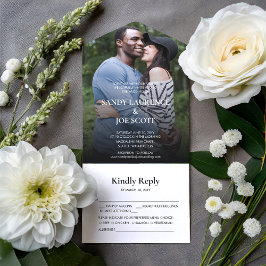 Invitación Todo En Uno Boda fotográfico de la diversión de los bosques