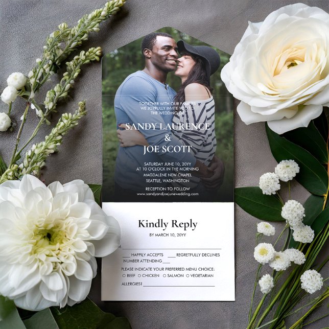 Invitación Todo En Uno Boda fotográfico de la diversión de los bosques (Subido por el creador)