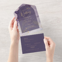 Boda LeahG Ink Ombre Purple Lavender Gold