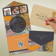 Boda Moderna Boho Naranja