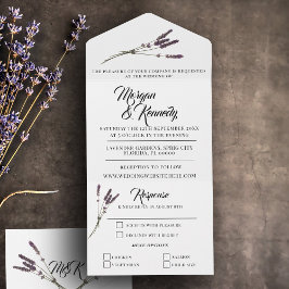 Invitación Todo En Uno Boda RSVP Sprig Sprig