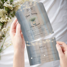 Boda Rústico de la Luz de Respiración y Cadena del