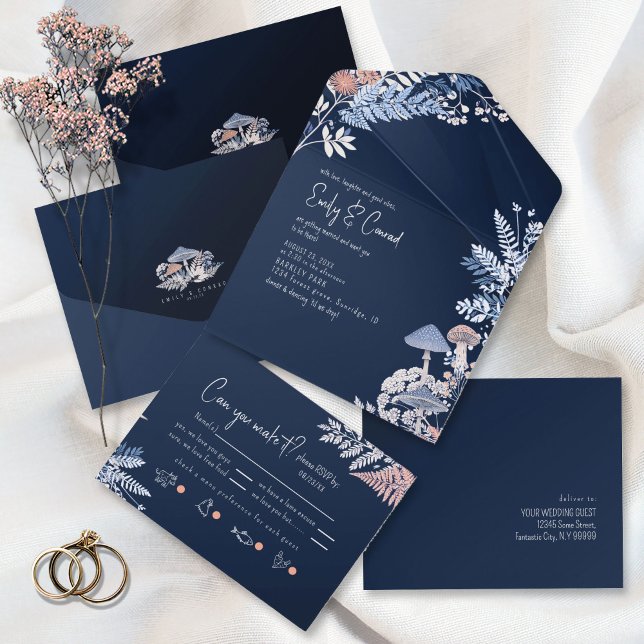 Invitación Todo En Uno Boda silvestre y caprichoso ID110 (Subido por el creador)