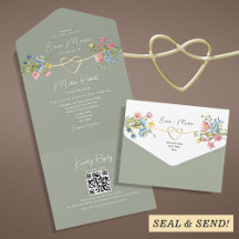Boda Verde Sage Jardín Floral 