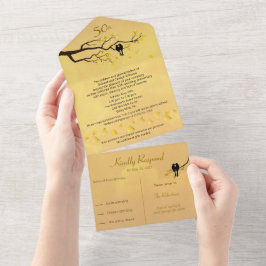 Invitación Todo En Uno Bodas de Oro de 50 años de las Tortolitas