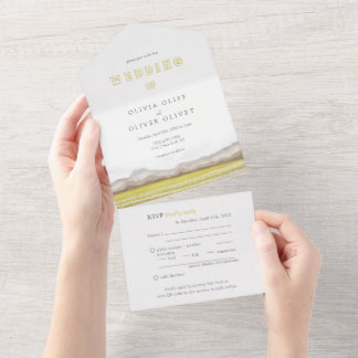 Invitación Todo En Uno Bodas en flor