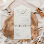 Invitación Todo En Uno Boho Autumn | Pekín Sencillo de sellado y envío<br><div class="desc">Presentamos nuestro impresionante boho otoño | sello beige simple casual y enviar todo en una sola invitación, que adopta un diseño sencillo y moderno que refleja la belleza de la naturaleza. Con flores de acuarela de otoño prensado y hojas de terracota, captura la esencia de los tonos naranjas quemados en...</div>