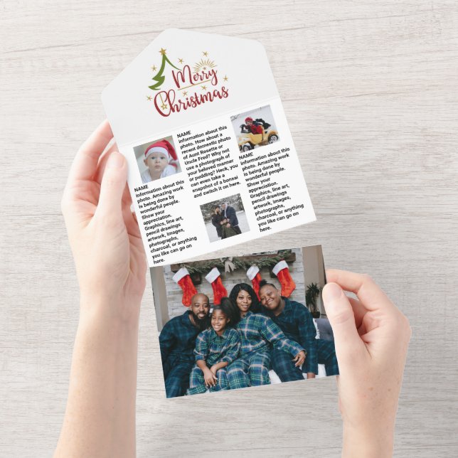 Invitación Todo En Uno Boletín de fotografía 🎄 Navidades de familia ✨ (desgarro)