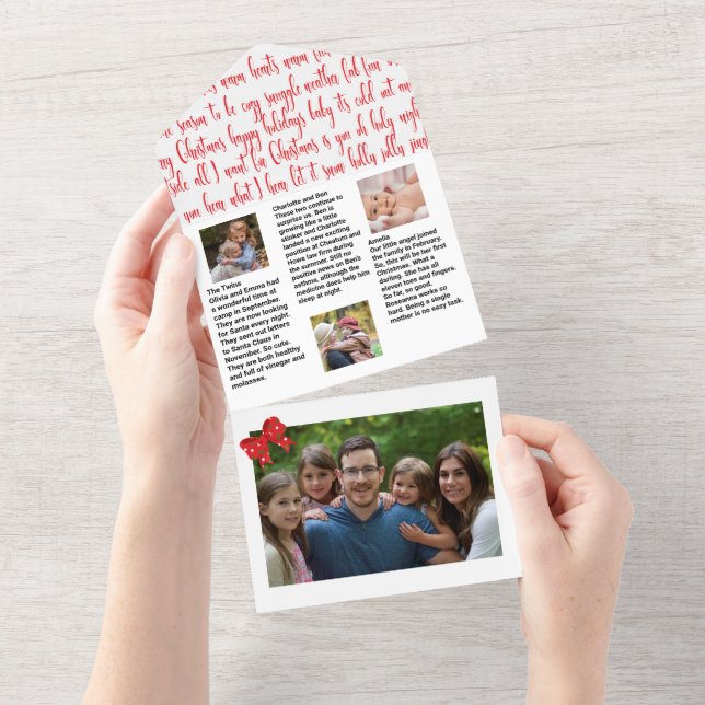 Invitación Todo En Uno Boletín de fotografía 🎄 Navidades de familia ✨ (desgarro)