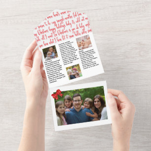 Invitación Todo En Uno Boletín de fotografía 🎄 Navidades de familia ✨