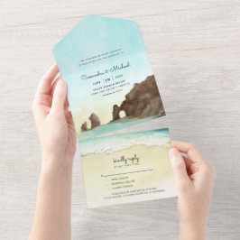 Invitación Todo En Uno Cabo San Lucas | El arco | Boda de destino