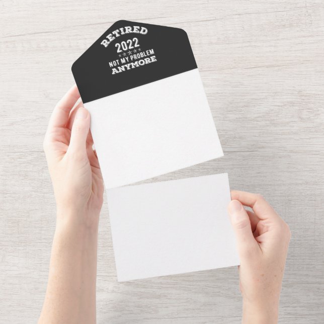 Invitación Todo En Uno Camiseta divertida Retirado 2022 ya no es mi probl (desgarro)