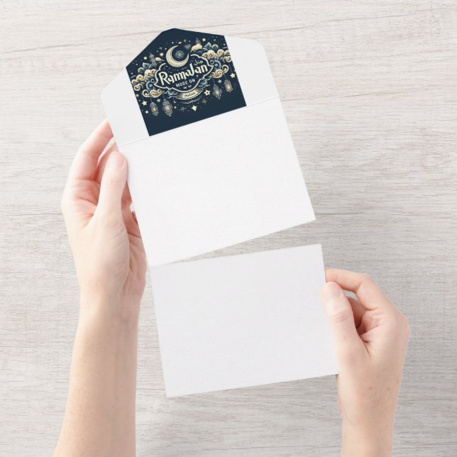 Invitación Todo En Uno Celebrar Ramadán con modo Ramadán (desgarro)