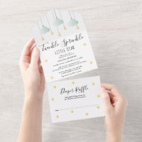 Chispas Brillo Baby Shower Neutro