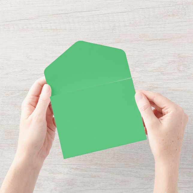 Invitación Todo En Uno Código hexadecimal esmeralda 50c878 (Apertura)