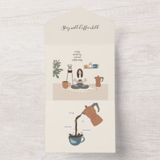 Invitación Todo En Uno Coffee Lover Card