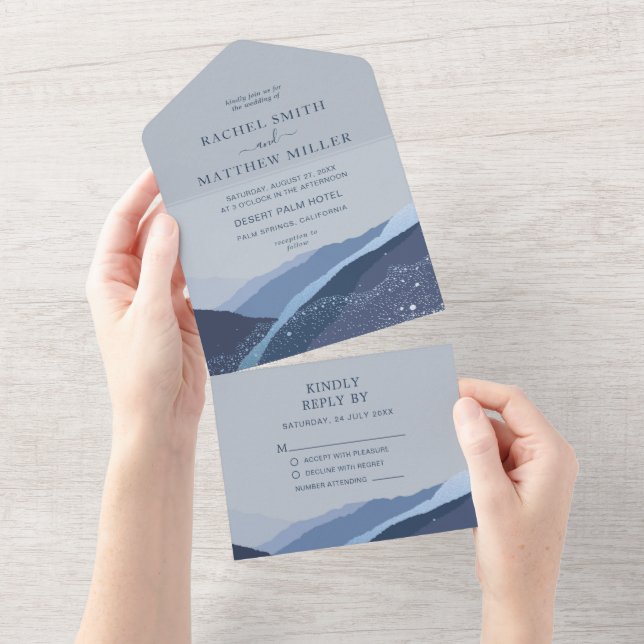 Invitación Todo En Uno Colorida Retro Negrita Floral Primavera De Verano  (desgarro)