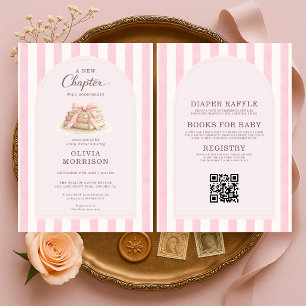 Invitación Todo en Uno Comienza un Nuevo Capítulo Fiesta de B