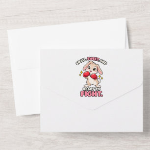 Invitación Todo En Uno Conejito de boxeo lindo listo para luchar