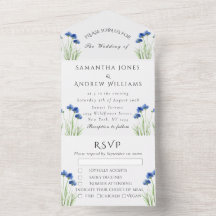 Cornflowers Blue Flowers Rustic Wildflower Boda