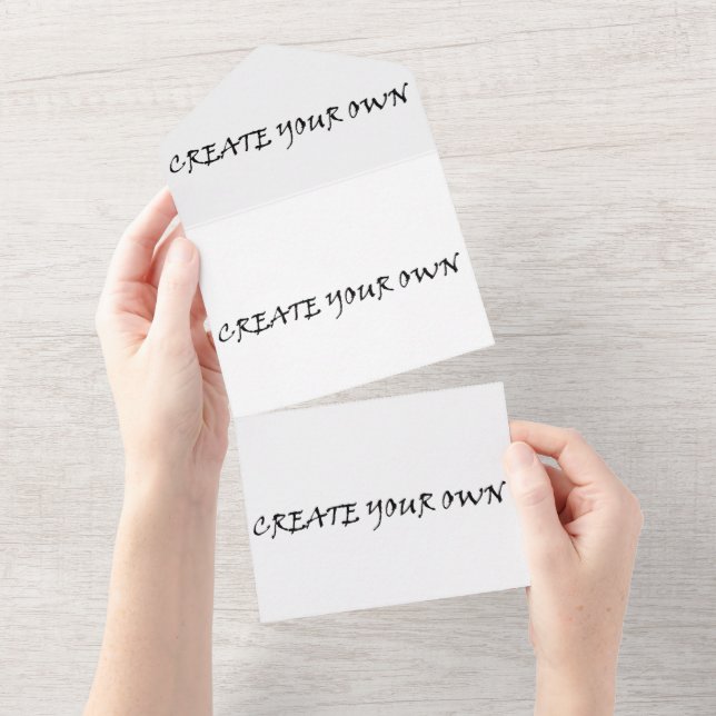 Invitación Todo En Uno Crea el tuyo propio (desgarro)